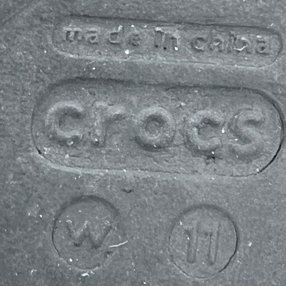 Crocs Black Kadee Slingback Perforated Round Toe Slip On Flats Women's Size 11 - Picture 7 of 9